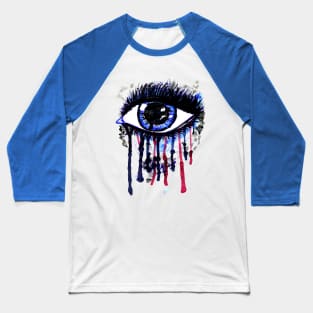 Big blue witch eye Baseball T-Shirt